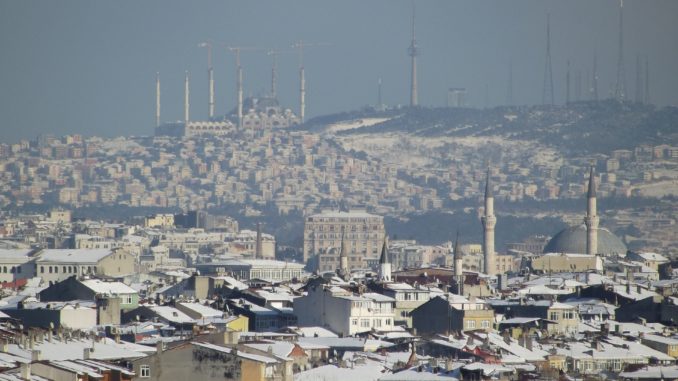 Istanbul Winter Tuerkei Schnee